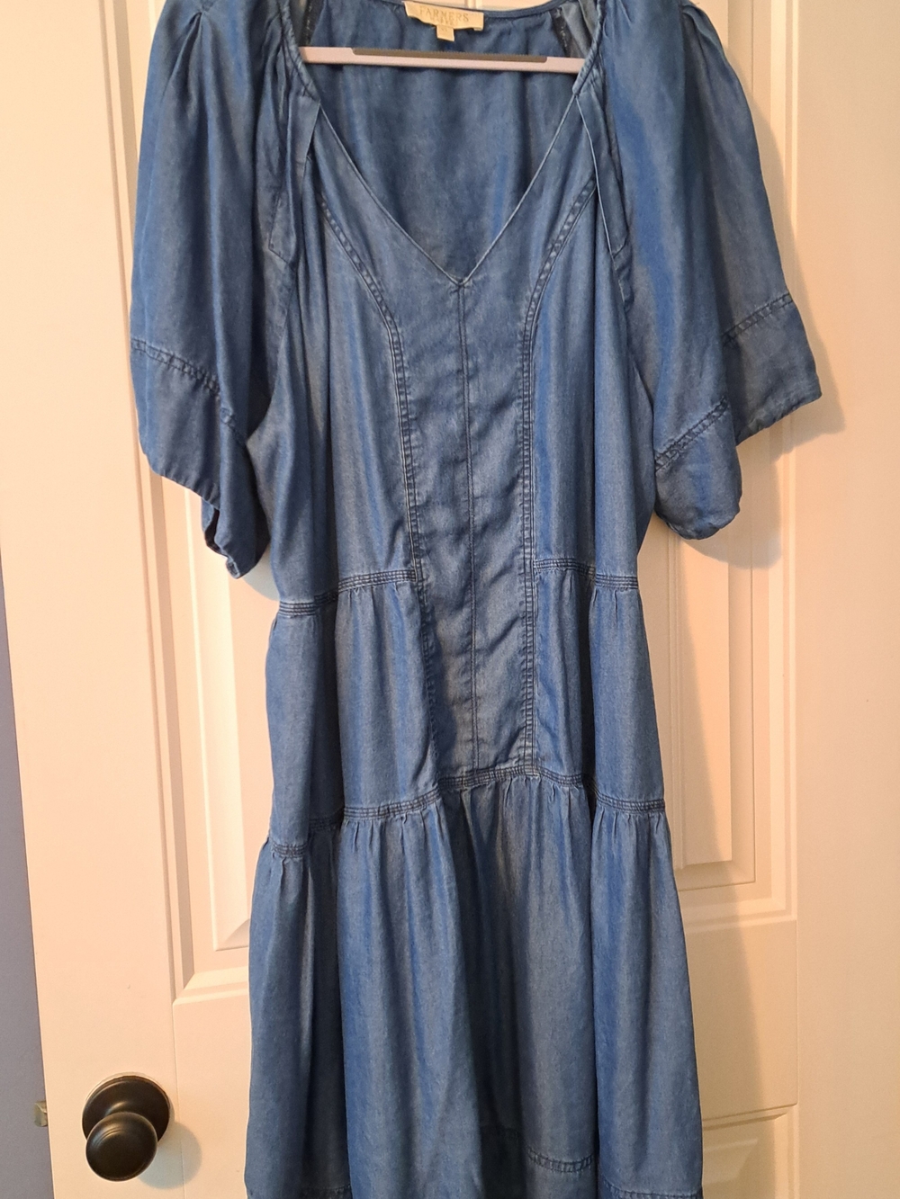 Lightwash Denim Midi Dress